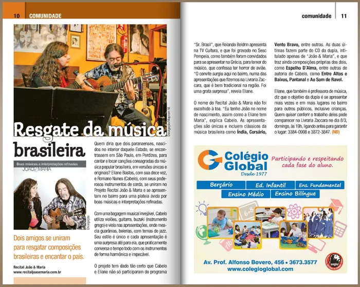 João e Maria - Imprensa cultural Revista Guia Cultura Perdizes SP